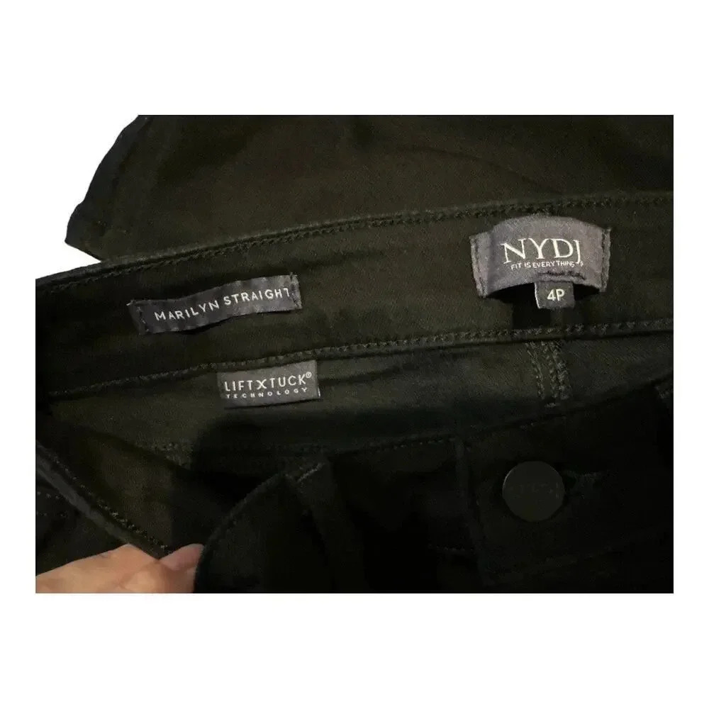 NWOT NYDJ Marilyn‎ Straight Leg Jeans in Black - Picture 3 of 6